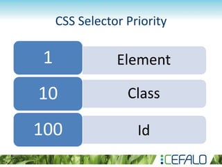 CSS Selector Priority
 