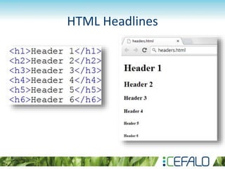 HTML Headlines
 
