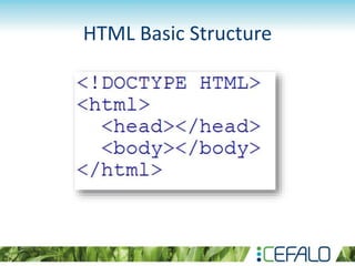 HTML Basic Structure
 