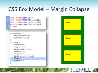 CSS Box Model – Margin Collapse
 
