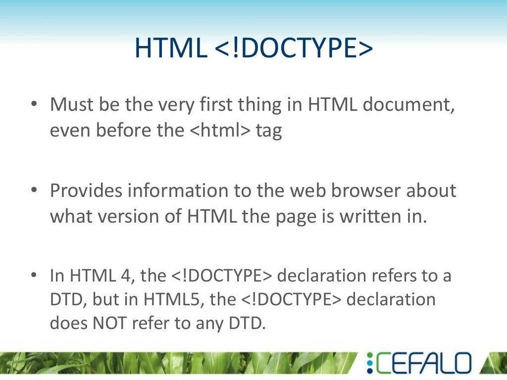 Introduction to HTML and CSS