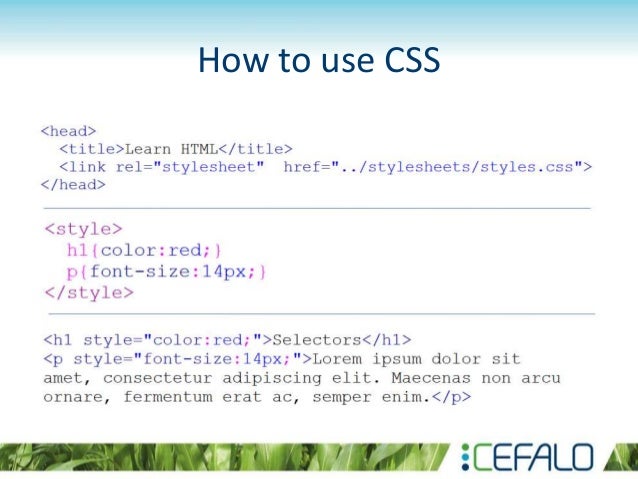 introduction to html and css how to html
