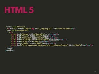 40
HTML 5
 