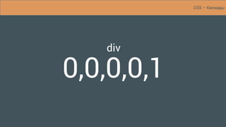 div a.active
0,0,0,1,2
CSS – Каскады
 