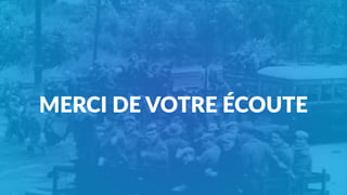 MERCI DE VOTRE ÉCOUTE
 