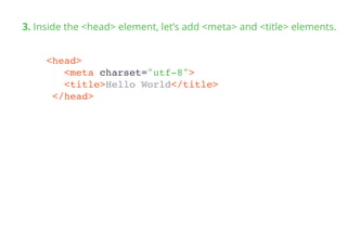 HTML and CSS crash course! | PDF
