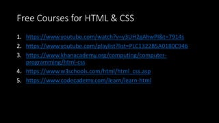 Html & CSS | PPT