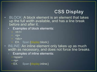 Html and css | PPT
