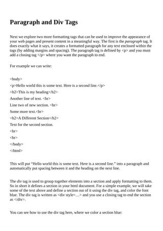 HTML & CSS Guide | PDF