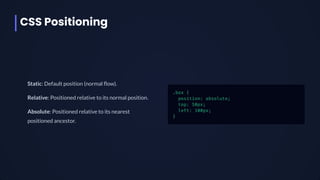 Comprehensive HTML & CSS Guide for Modern Web Development Beginners | PDF