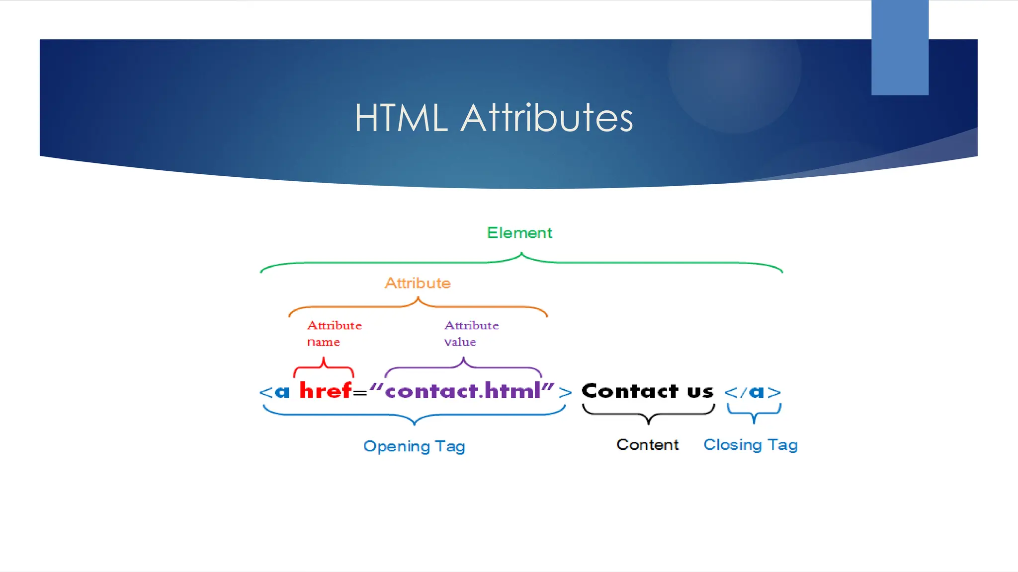 HTML Attributes
 