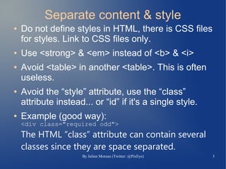 Html & css tips & tricks | PPT