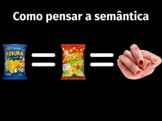 Como pensar a semântica
 