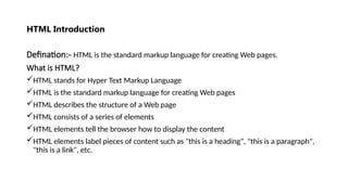 HTML doc introduction and basics ppt.pptx