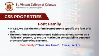 Comprehensive Guide to CSS Properties and HTML Document Structure | PDF