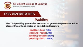 Comprehensive Guide to CSS Properties and HTML Document Structure | PDF