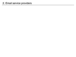 2. Email service providers 