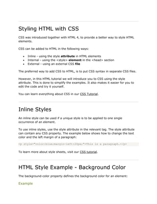 Html example | DOCX