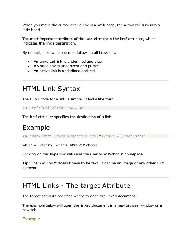 Html example