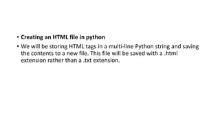 HTML files in python.pptx