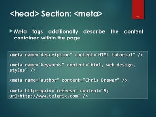 Html basics | PPT