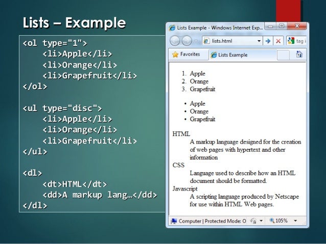 Html basics