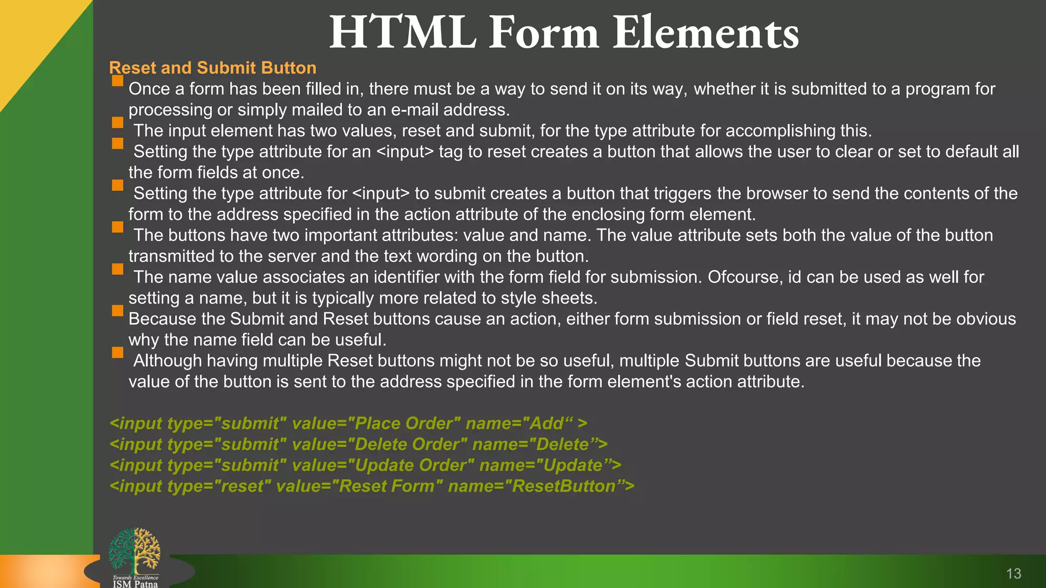 Html form | PPT