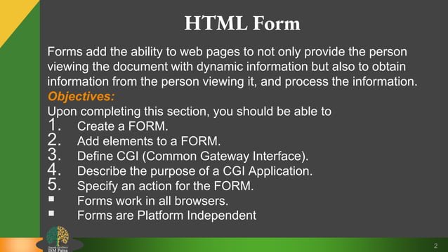 Html form | PPT