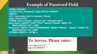 Html form | PPT image.