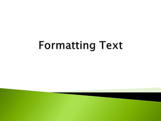 HTML Formatting Text. | PPT | Free Download