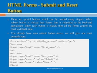 Html forms | PDF