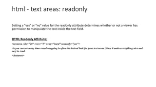 Html forms | PPTX