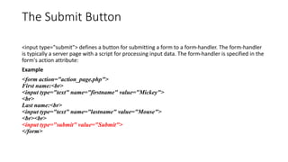 Html forms | PPTX
