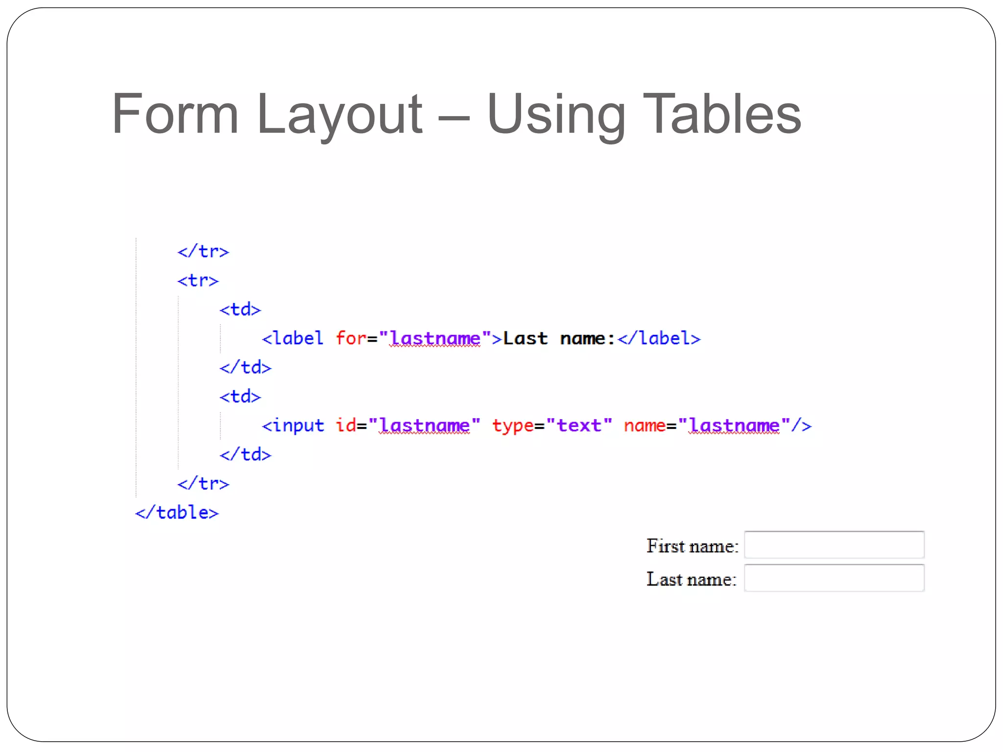 Html forms | PPTX