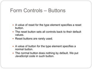 Html forms | PPTX