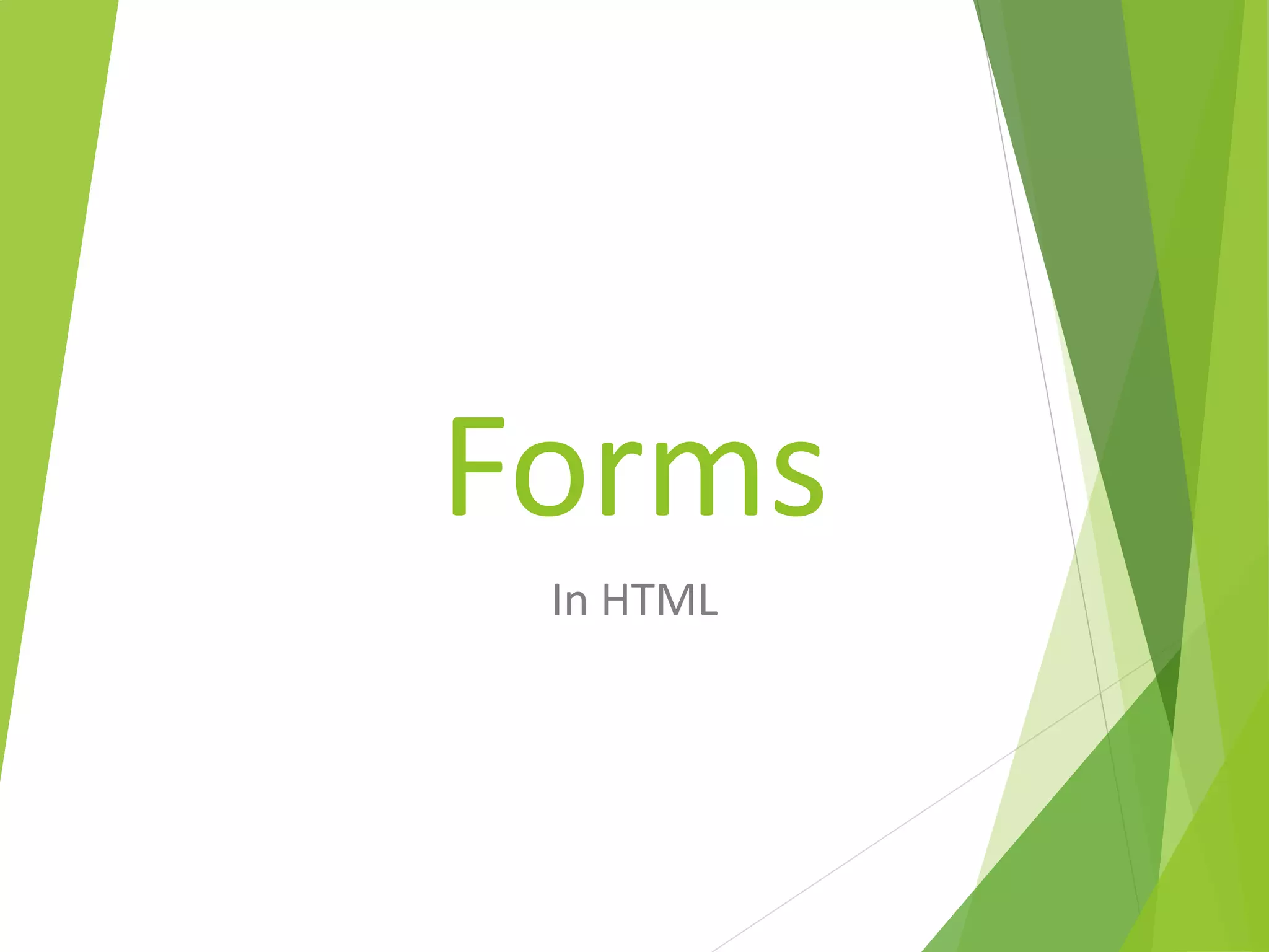 Html forms | PPT