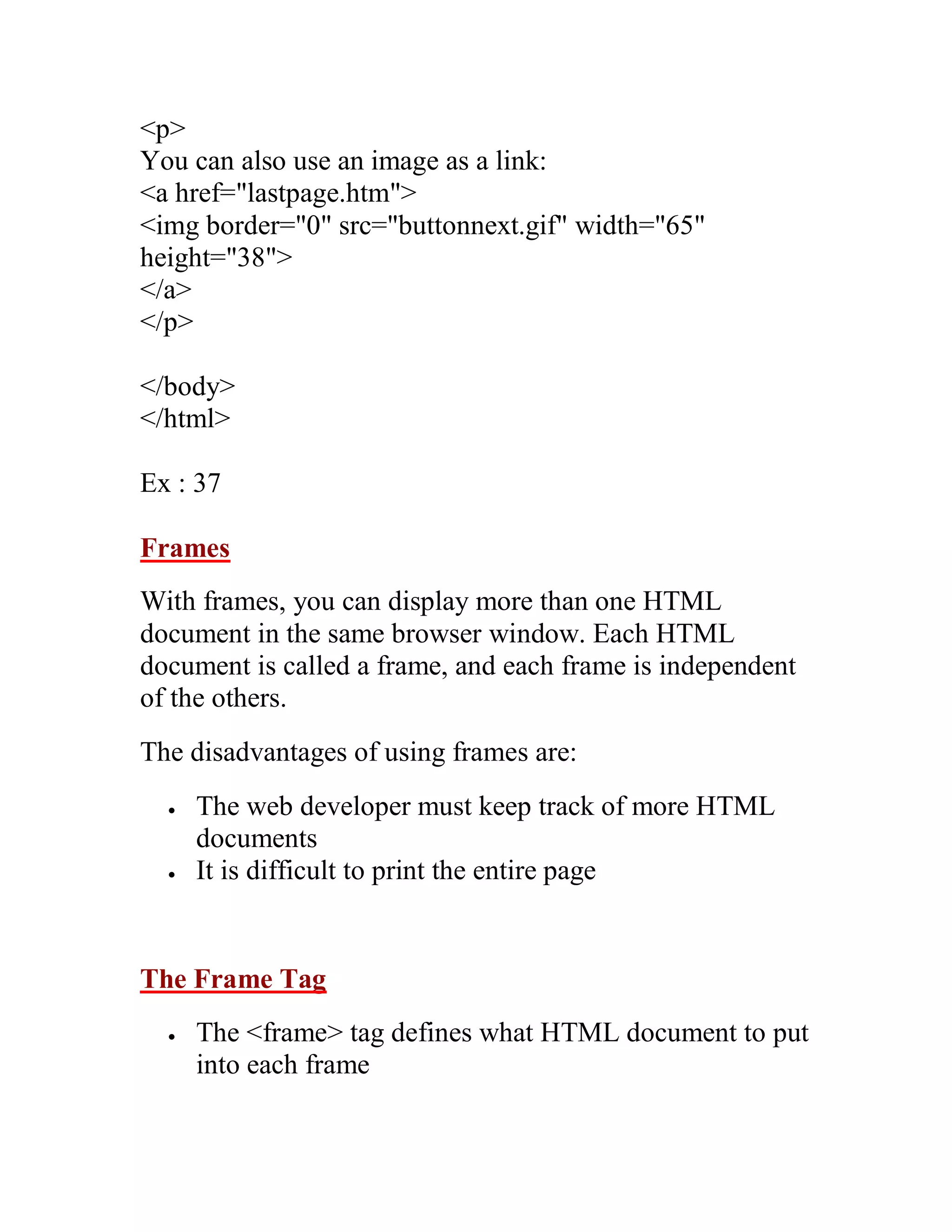 HTML practical guide for O/L exam | PDF | Web Design and HTML | Internet