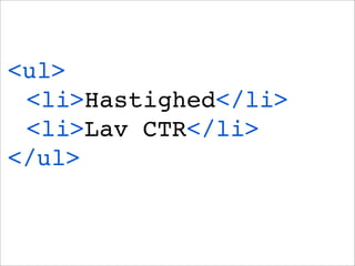 <ul>
<li>Hastighed</li>
<li>Lav CTR</li>
</ul>
 