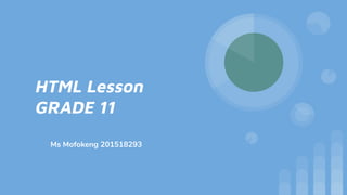 Html grade 11 | PDF