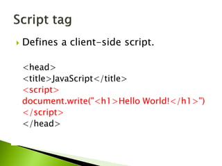 HTML Head Section Elements | PDF