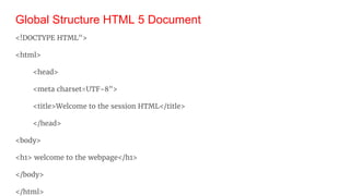 Learn HTML and HTML5 | PPT