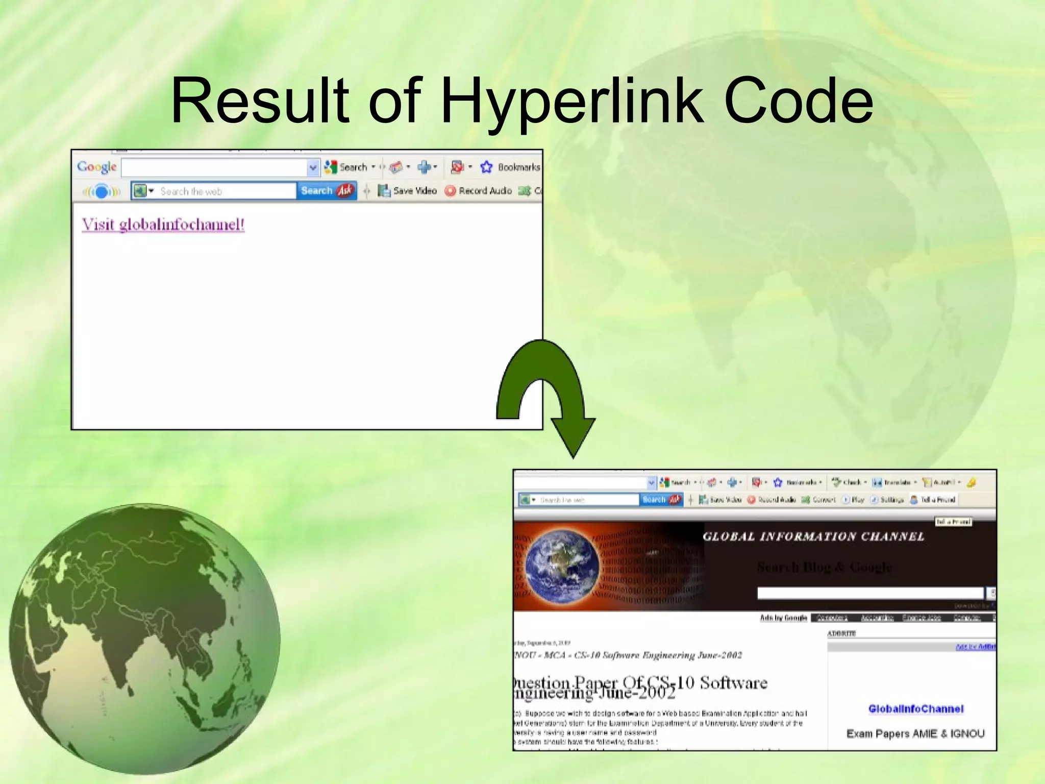Hyperlinks in HTML | PPT
