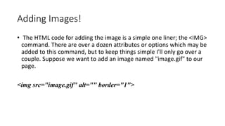 Html images and html backgrounds | PPTX | Web Design and HTML | Internet