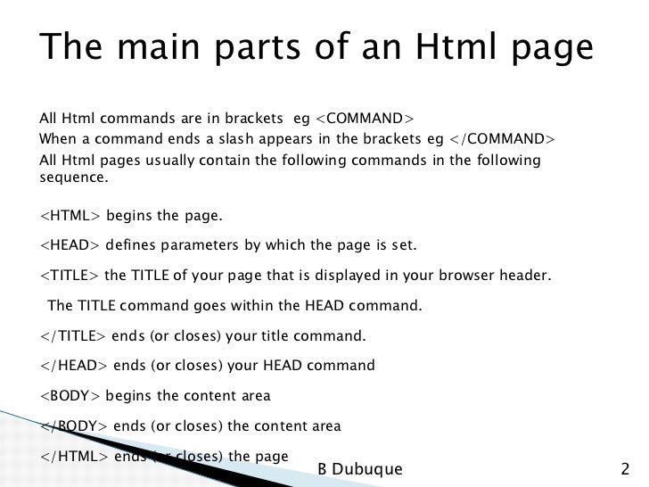 Html in a box