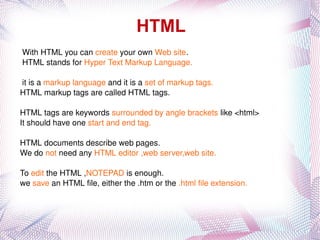 HTML ,[object Object]