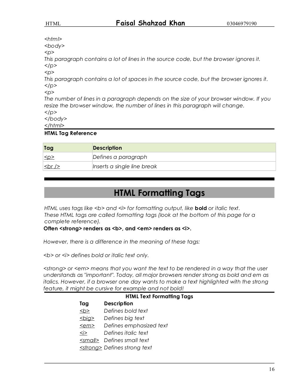 Html introduction and Full Detailed Notes