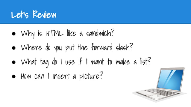 Intro to HTML (Kid's Class at TIY) | PDF | Web Design and HTML | Internet