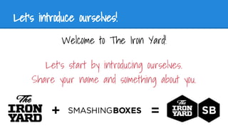 Intro to HTML (Kid's Class at TIY) | PDF