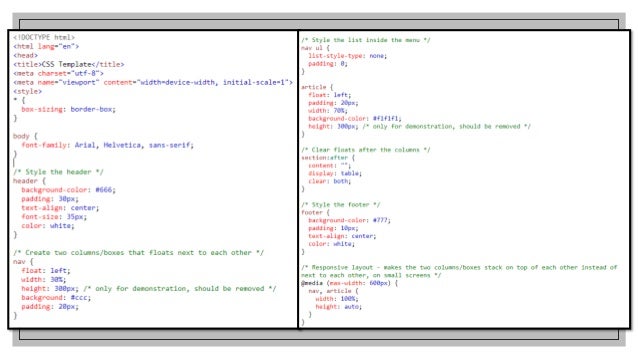 Html Layouts