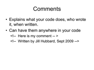 HTML Lesson 1 | PPTX